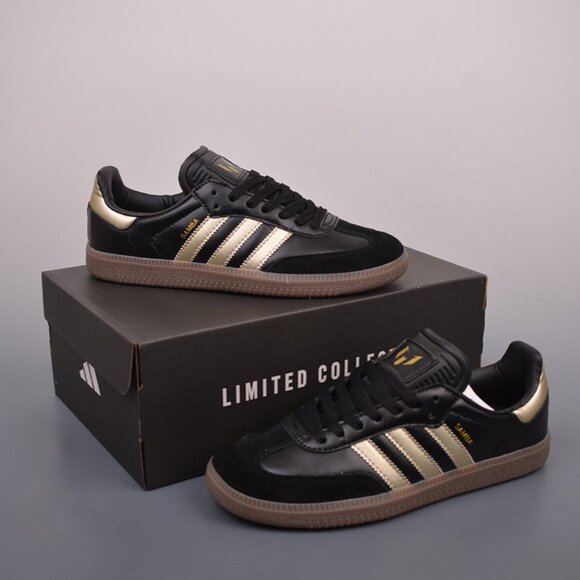 Adidas Samba Black Gold Sneaker - Picture 1 of 9